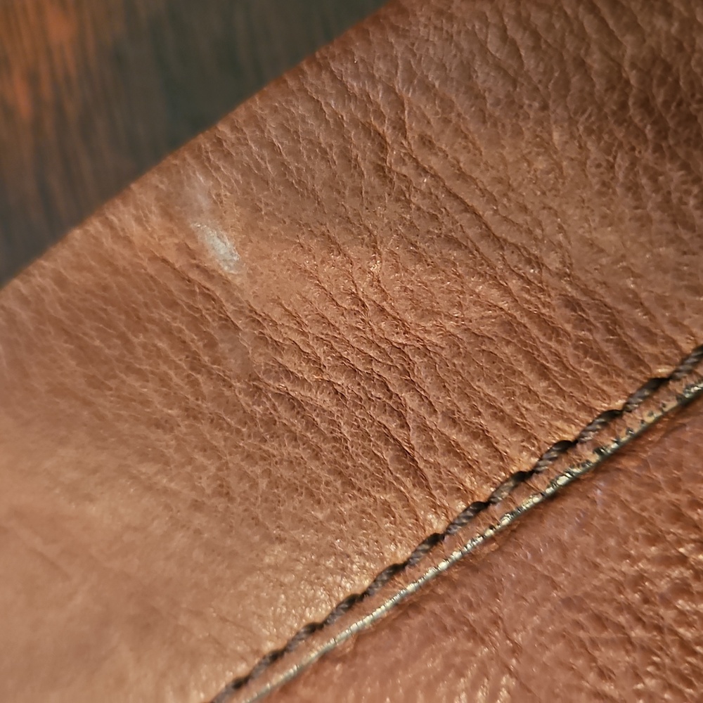 Fossil Brown Leather Bag with Gold Accents - Picture 10 of 10